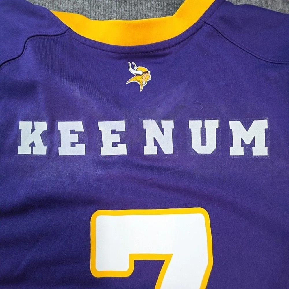 Minnesota Vikings Jersey Mens 2XL Purple NFL Football Case Keenum Nike On Field